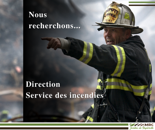 La MRC recherche: Directeur/Directrice -Services de sécurité incendie