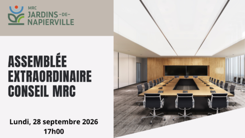 AVIS PUBLIC – Séance extraordinaire Conseil régional