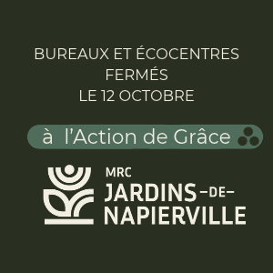 ACTION DE GRÂCE : AJUSTEMENTS À L&rsquo;HORAIRE DE CERTAINS SERVICES